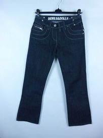 Devils & Dolls Denim jeans proste dżinsy 10R / 38