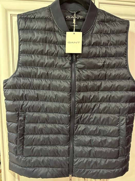 Жилет чоловічий GANT original XL синього кольору