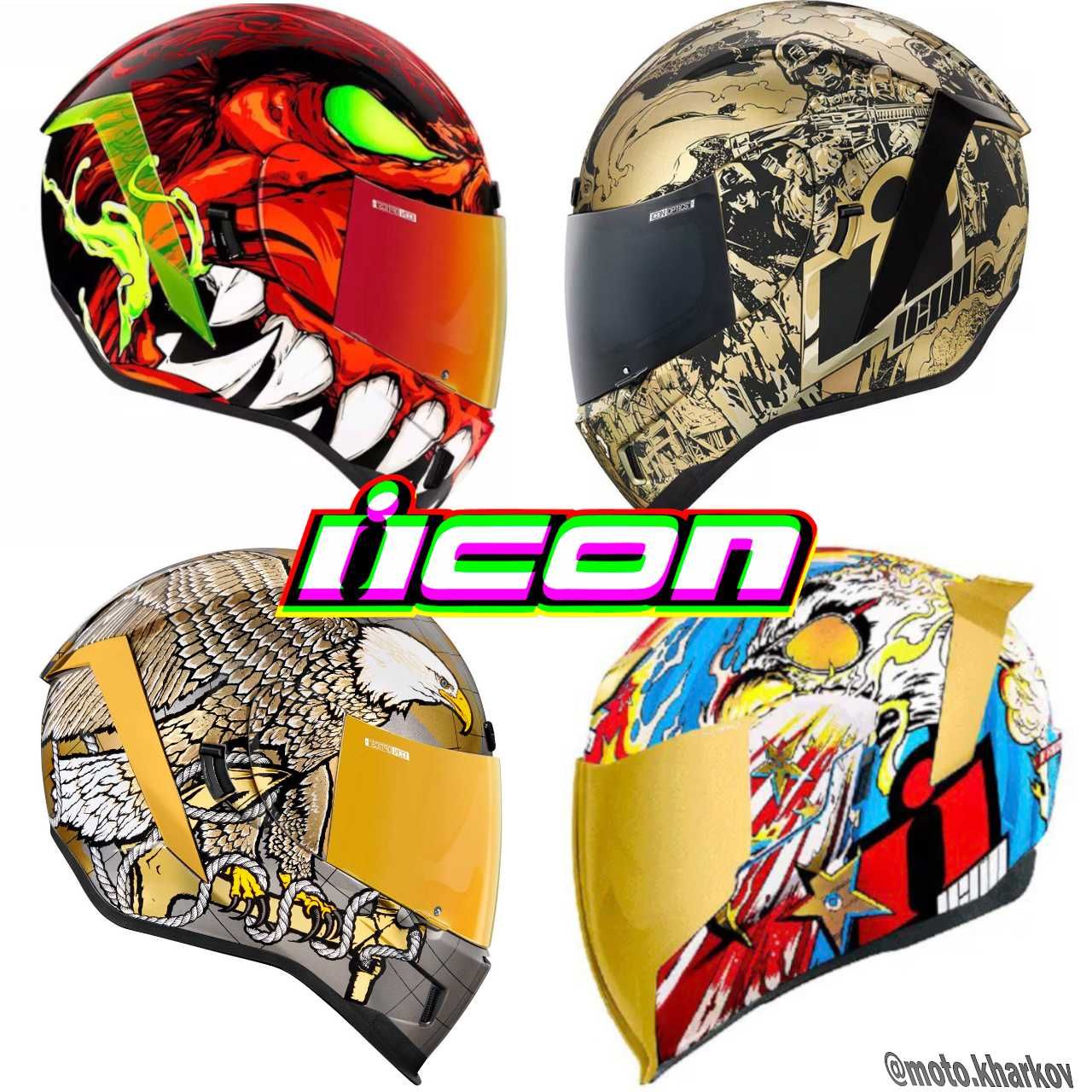 Шлем американского производителя Icon Airflite (М) Agv Shoei Nolan HJC