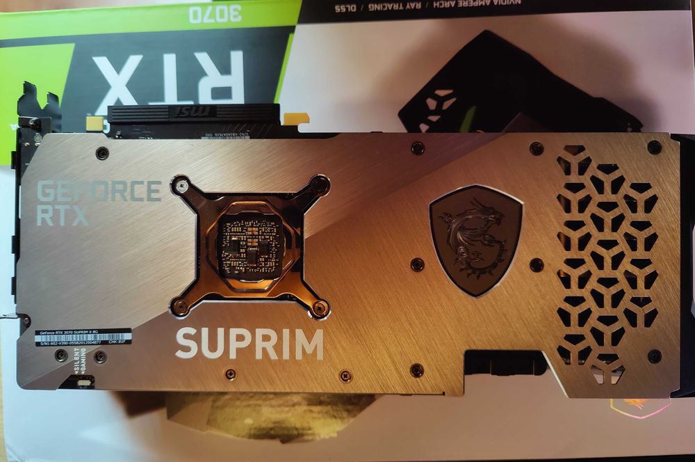 Placa Gráfica MSI GeForce RTX 3070 SUPRIM X 8GB GDDR6