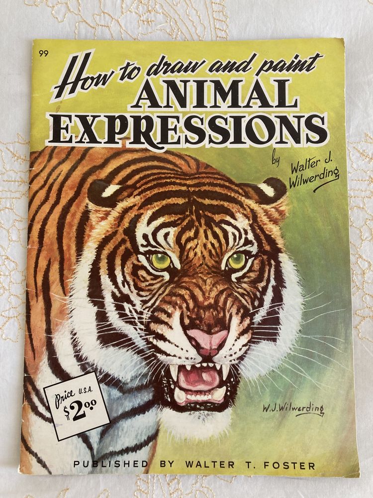Revista “How to draw and paint animal expressions”, de W. Wilwerding