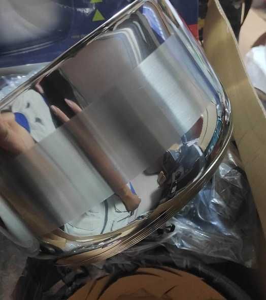 Komplet garnków stalowych Bergner z patelnią 12 el szklane pokrywki