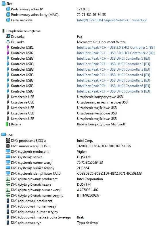 Komputer z Intel Core i5 - sprawny