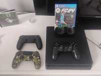 Konsola PlayStation 4 + 3 pady i Fifa24