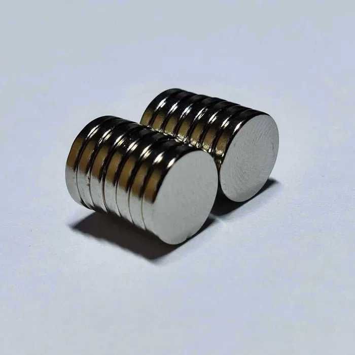 Magnesy neodymowe 10x1,5 mm MOCNE 50 szt.