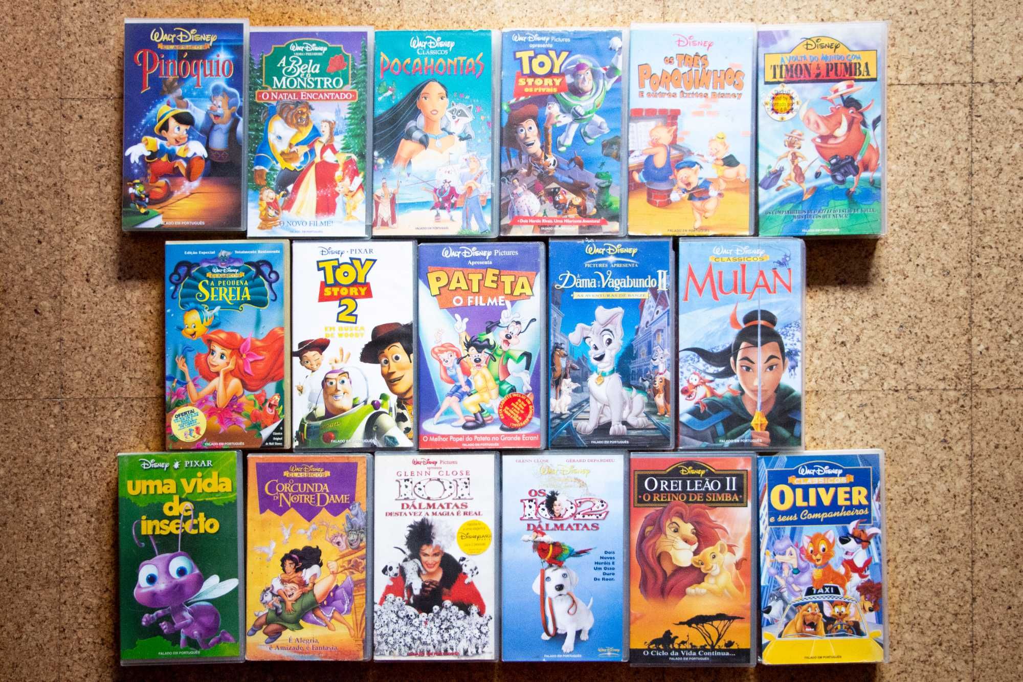 17 clássicos Disney em VHS