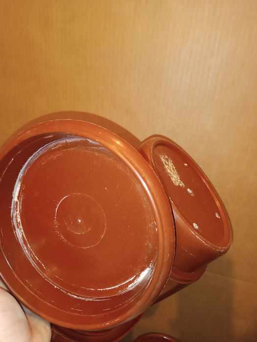 квіткові вазони горщики пластикові квітів білі коричневі великі 11 шт