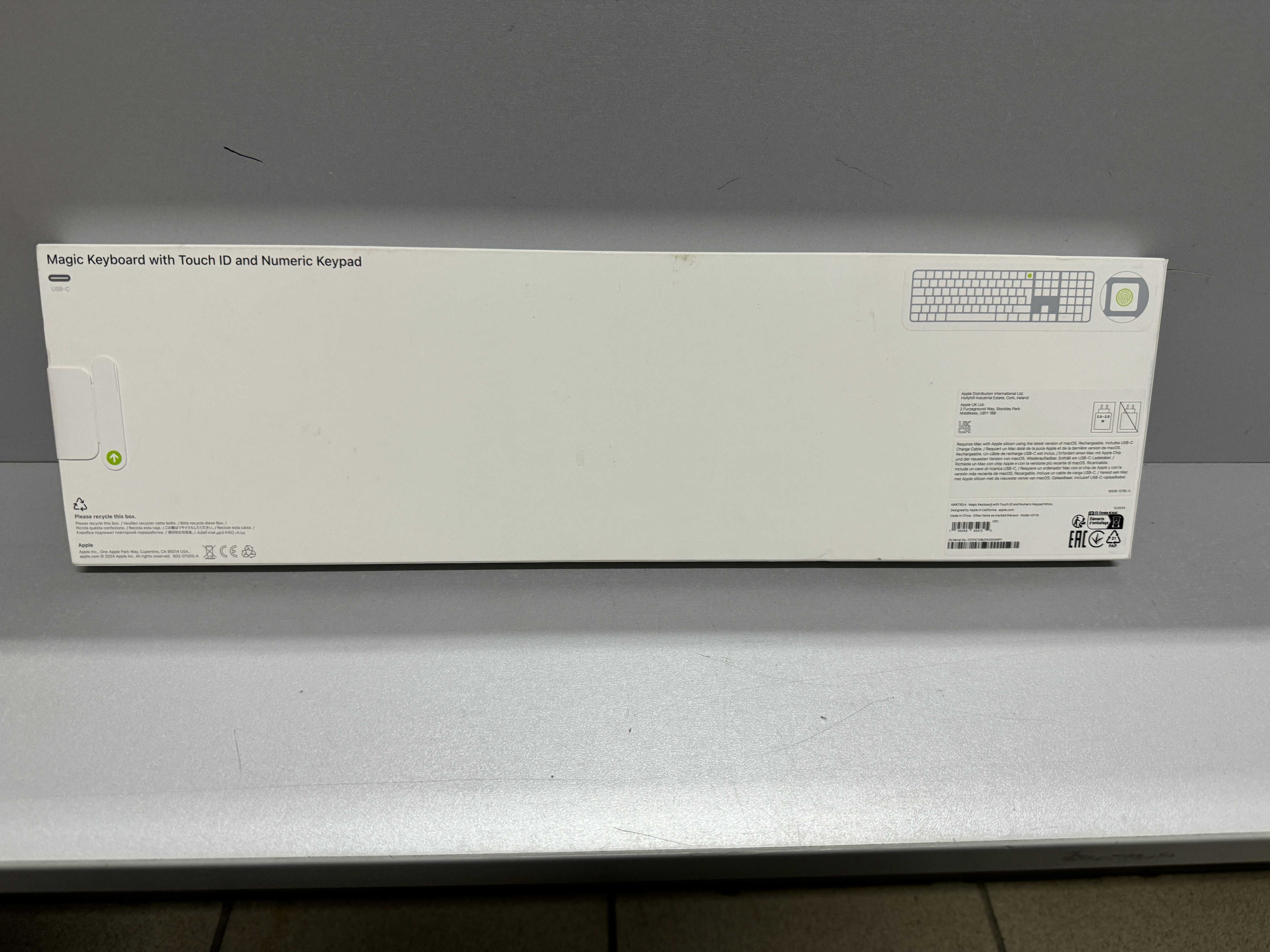 Apple Magic Keyboard with Touch ID  Біла (DE) (MXK73D/A) Нова!