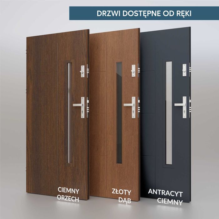 Drzwi zewnętrzne do mieszkania w bloku i do domu z montażem