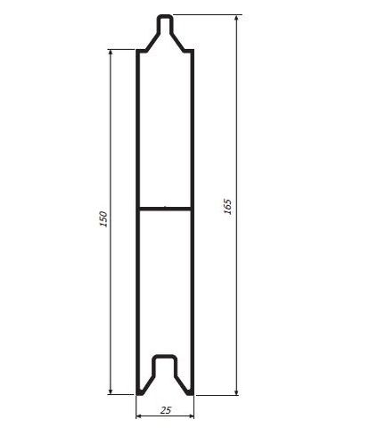 Deska aluminiowa PIRAMIDKA profil aluminiowy