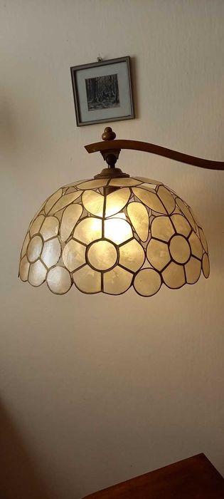 Lampa podłogowa w stylu Art Deco - na kółkach