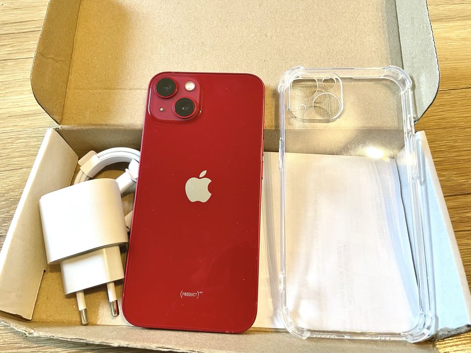 Iphone 13 Red 128 GB stan Idealny