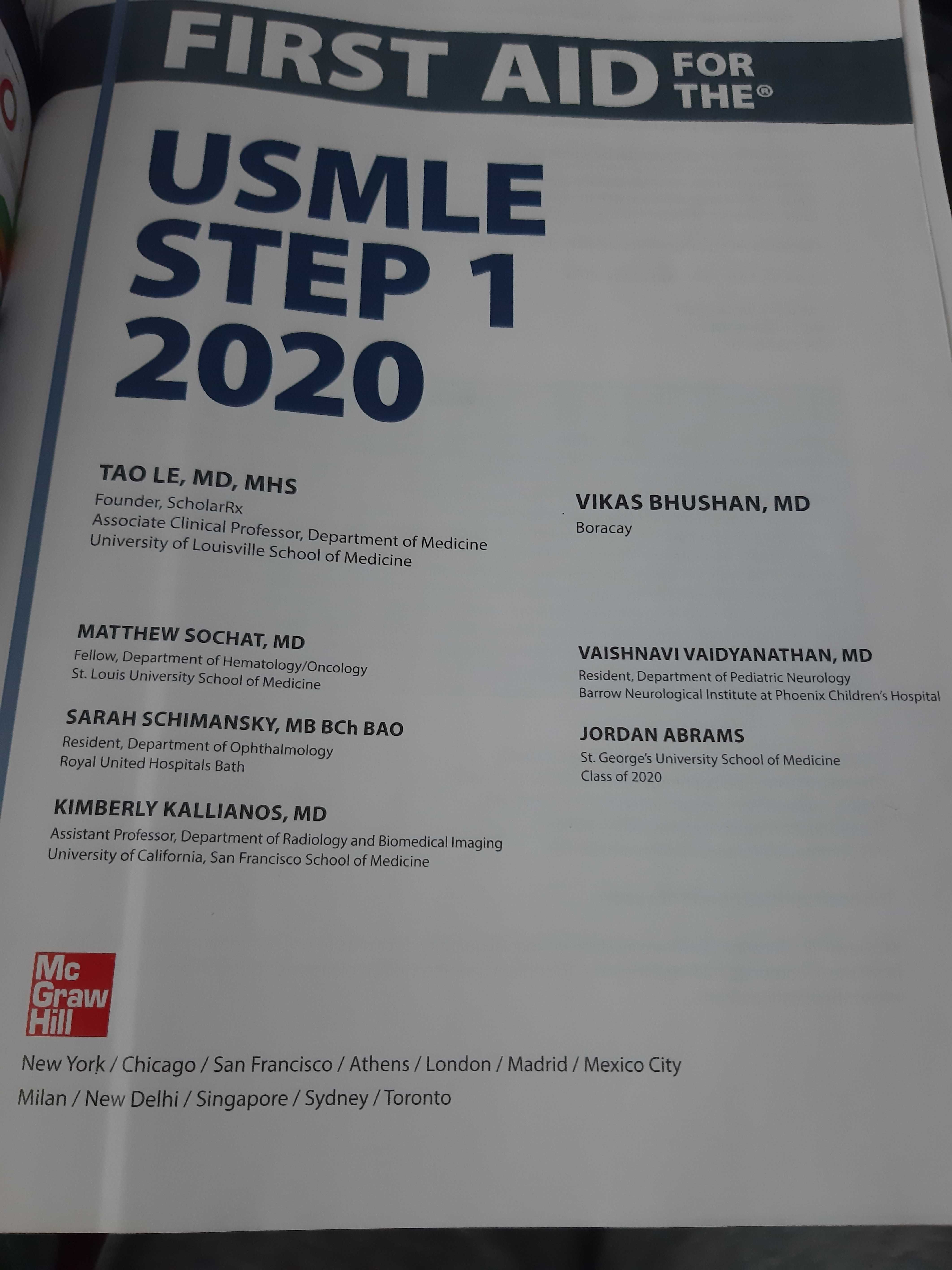 Livro Usmle 2020| medicina | step 1