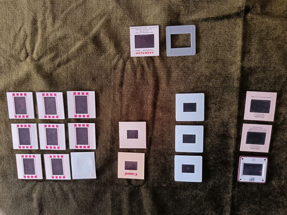 Slides antigos fotografia