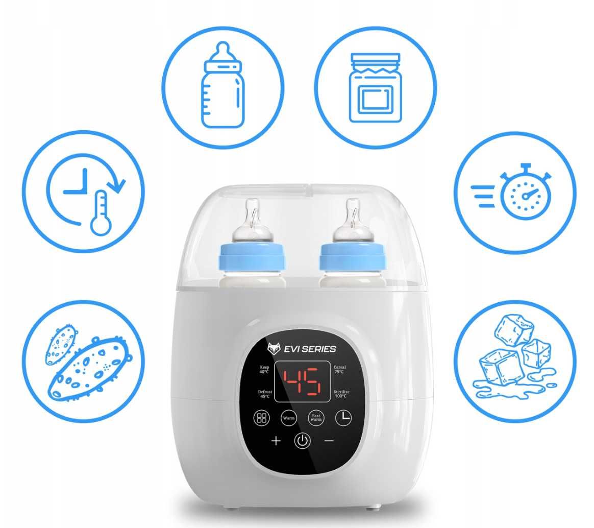 Podgrzewacz do Butelek Pokarmu z Funckja Sterylizacji Parą Smart 5w1