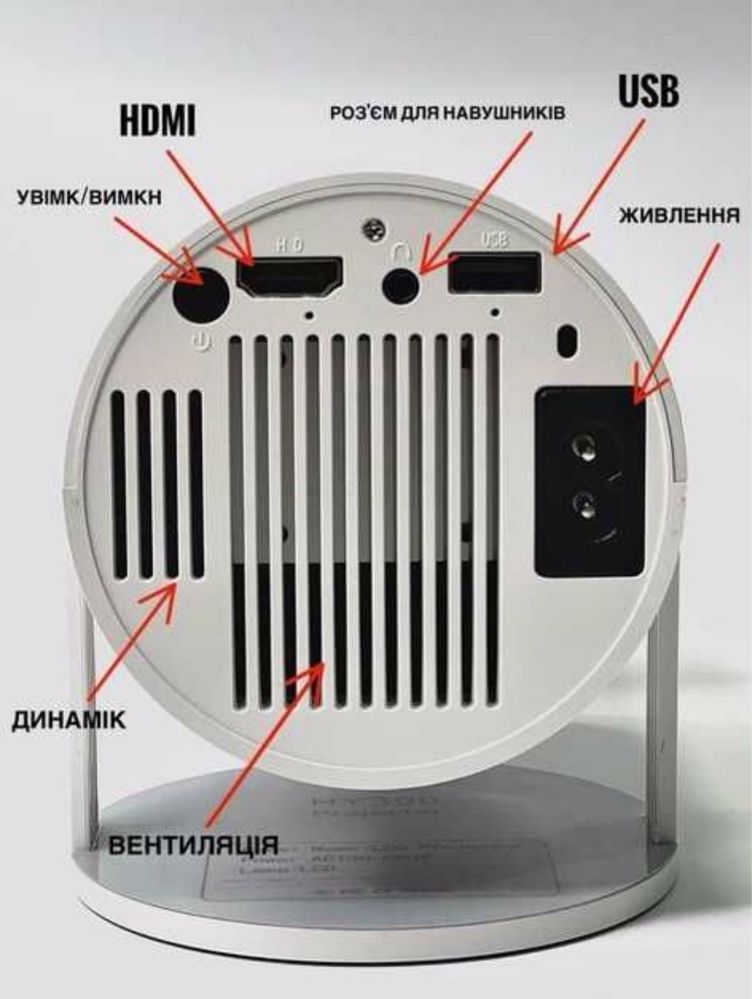 В наявності проектор 4К WI-FI, домашній кінотеатр MAGCUBIC hy 300