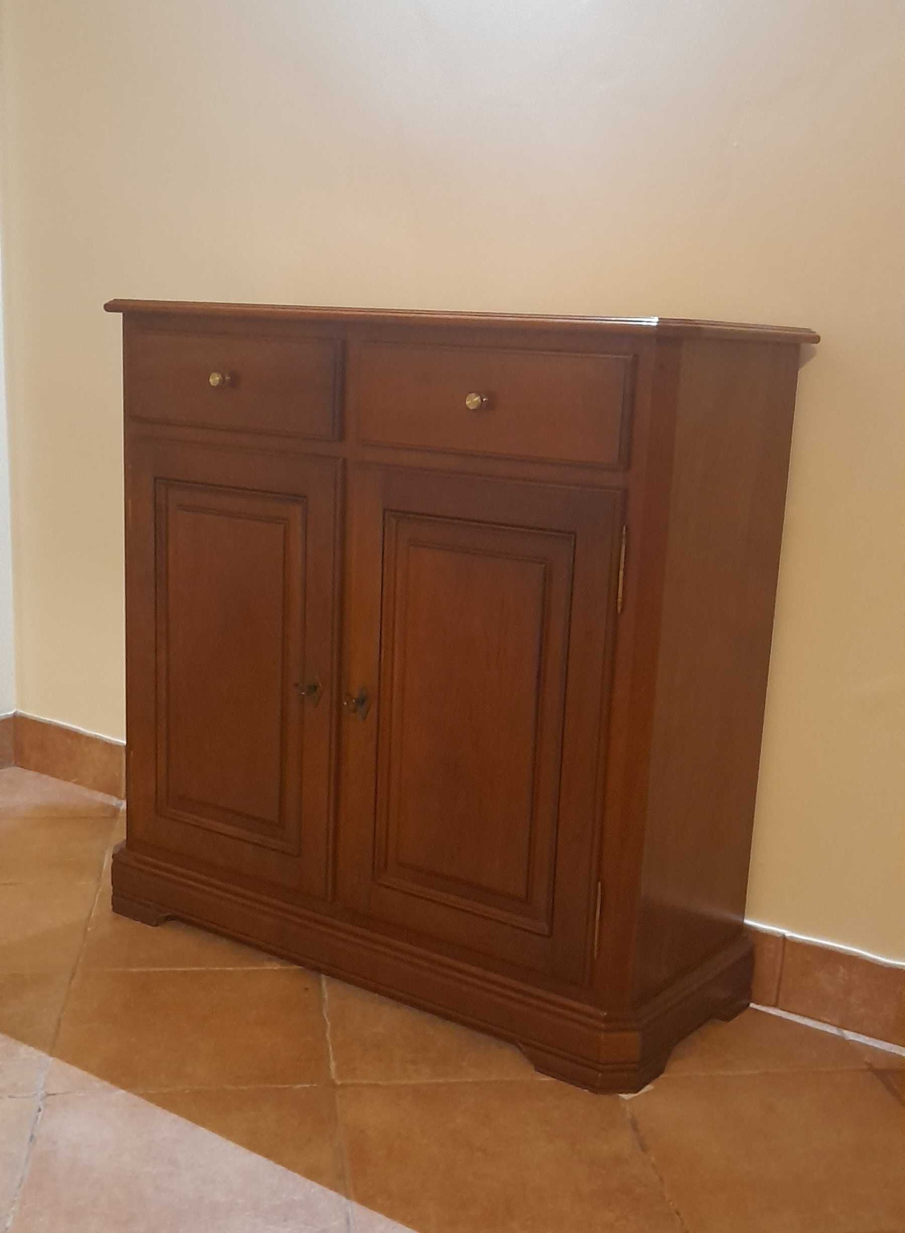 móvel sapateira em mogno como novo