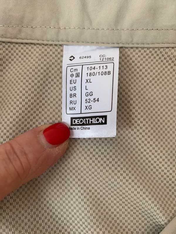 Męska koszula oddychająca z krótkimi rękawami rozmiar 42/XL