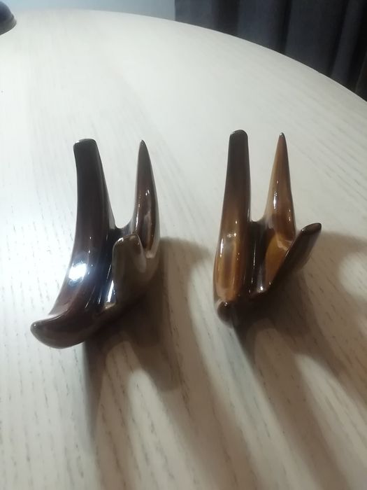 Ceramika mirostowice - serwetnik rogi maly