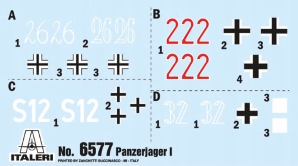 Czołg Panzerjager I model 1:35  Italeri 6577