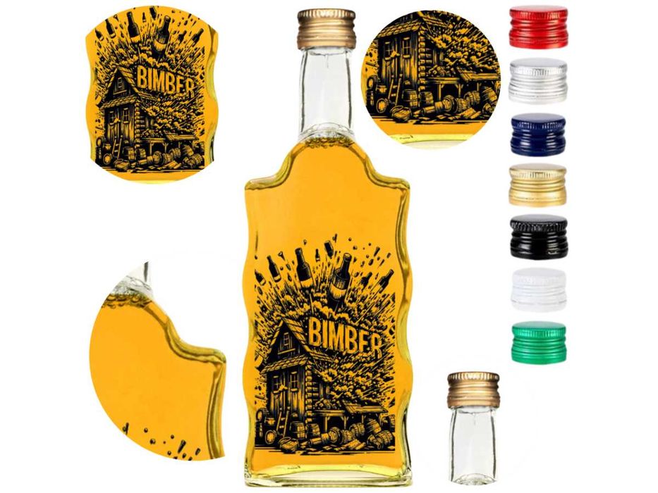 Zestaw 20 sztuk Butelka Warta 500 ml z nadrukiem Stara Bimbrownia