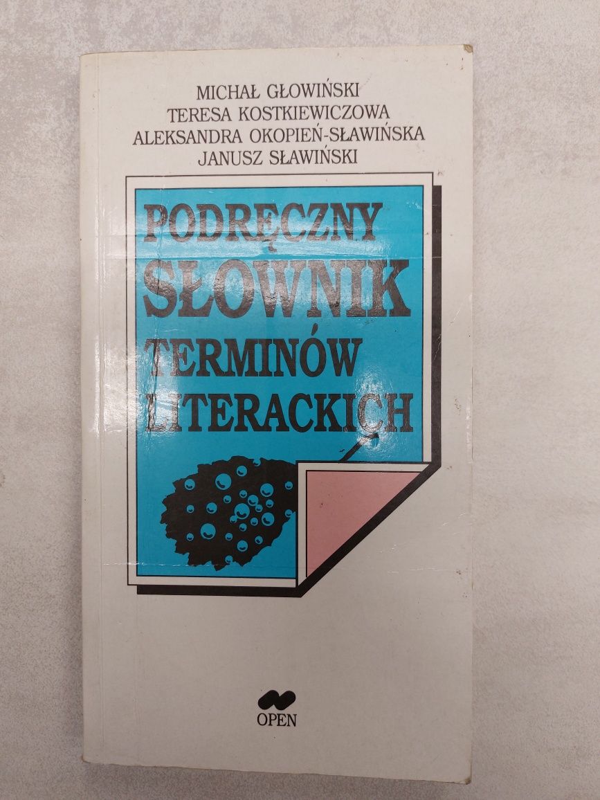 Podręczny słownik terminów literackich.Głowiński,Kostkiewiczowa