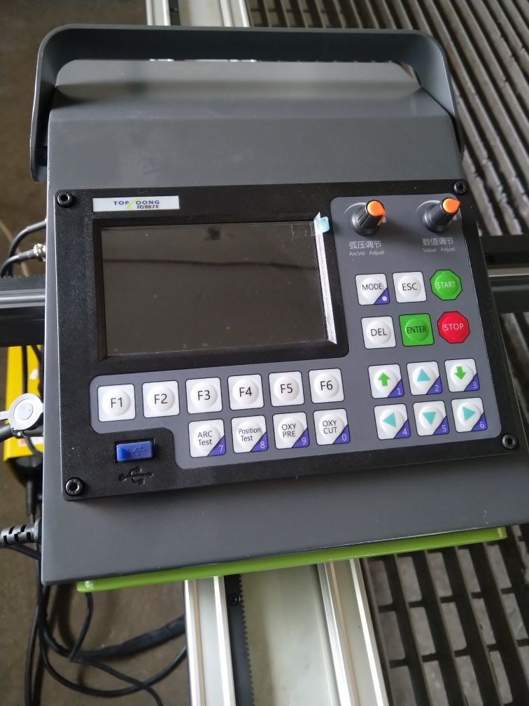 Nowa wypalarka plazmowa CNC plazma ploter komplet ze źródłem 380v film