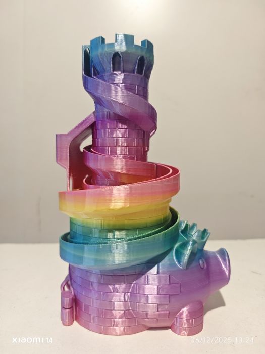 Porquinho mealheiro com slides, 25cm