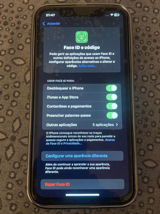 Iphone XR convertido 13 branco