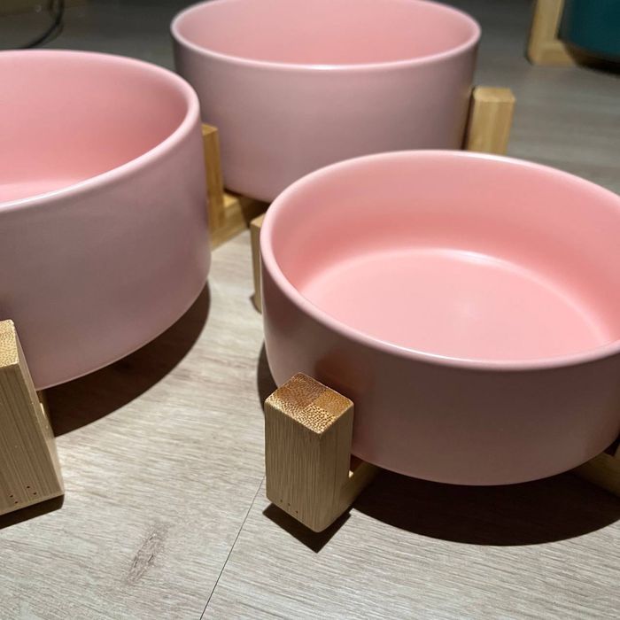 Тарілка для кота собаки миска поилка керамическая для корма