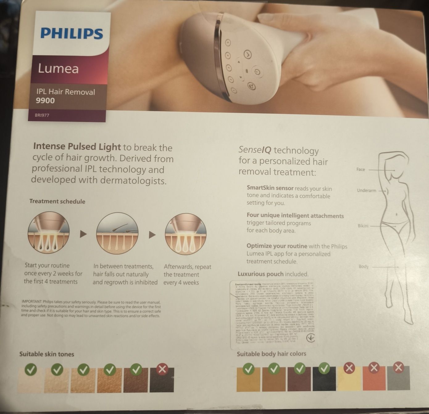Фотоепілятор Lumea від Philips BRI977/00 серії 9900