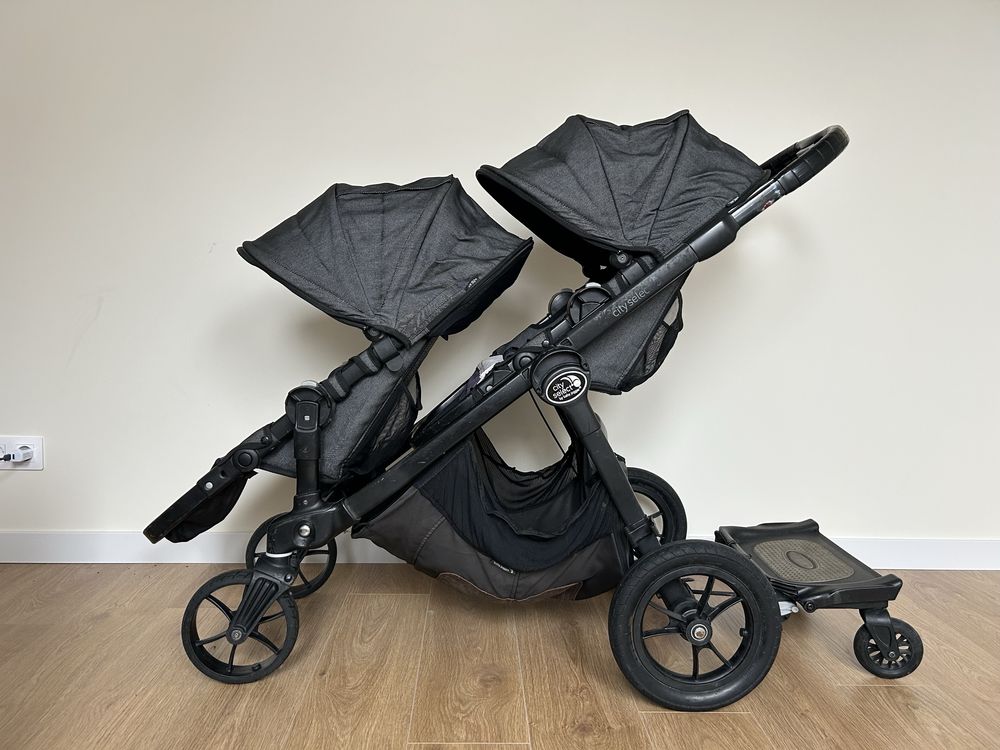 Візок для двійні/погодок baby jogger прогулянковий +1 люлька