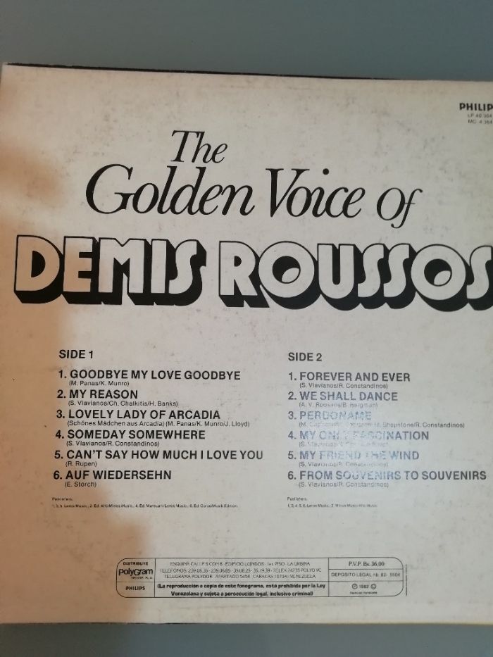 Demis Roussos - The Golden Voice Of… Vinil Como novo!