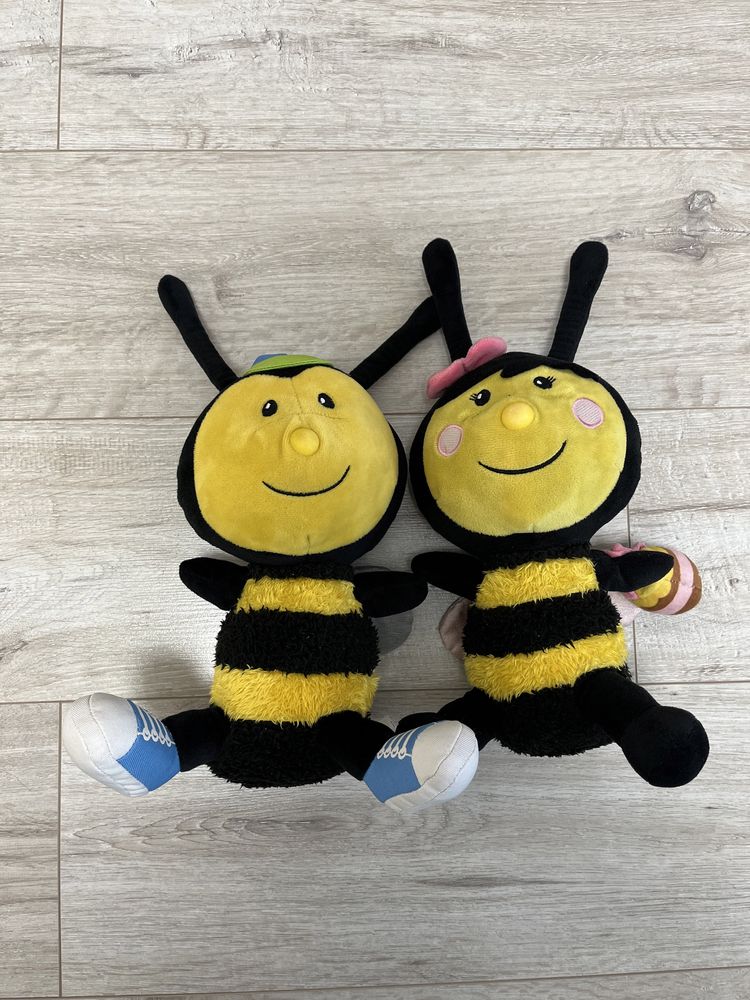 Мягкие игрушки пчелы/бджілки Мая и Вилли