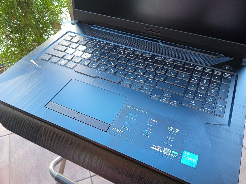 Laptop gamingowy ASUS TUF Gaming F17, i5, RTX 3050, 17,3", stan BD