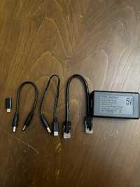 Alimentador POE SPLITTER Gigabit/ saida alimentacão 5V 4A USB C /Power