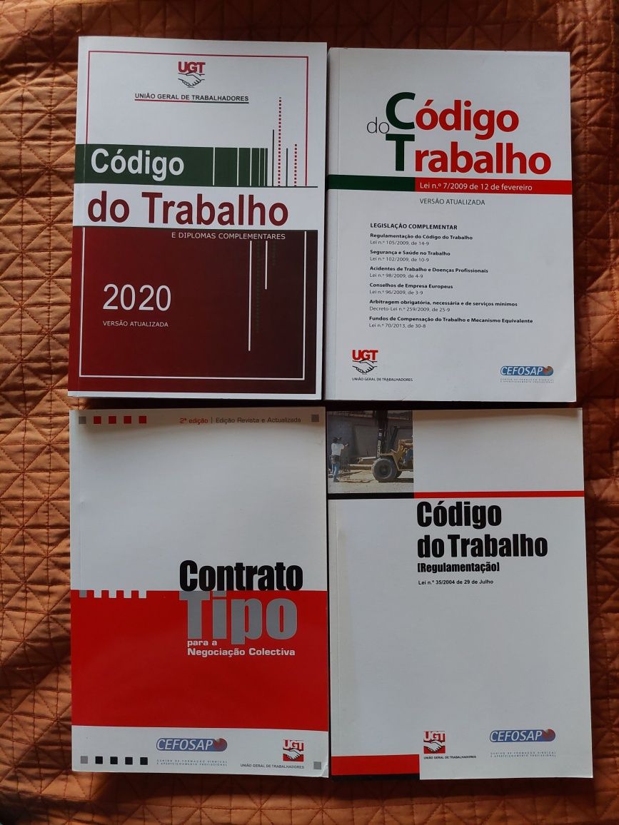 Livros sobre Código do Trabalho