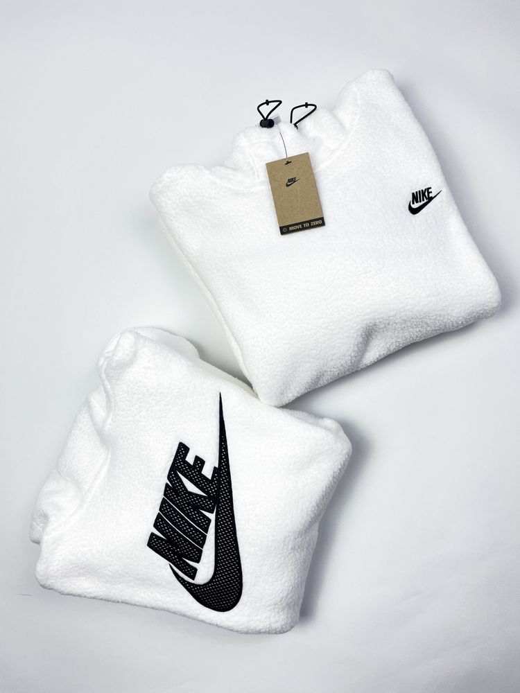 Оригінал! Худі Nike Sherpa біле (L) Нове з бірками!