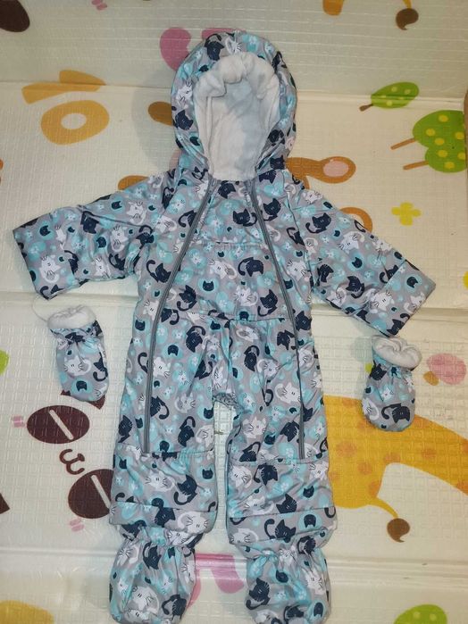 Комбинезон детский демисезонный с котиками