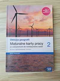 Oblicza geografii 2 maturalne karty pracy