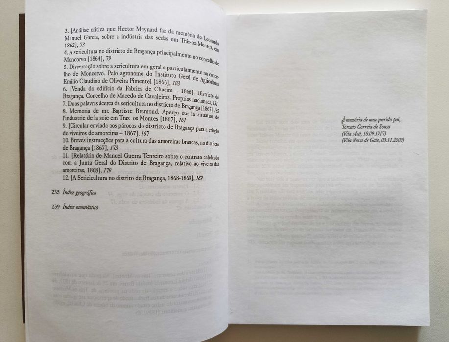 A Industria das Sedas em Trás-os-Montes 1835 – 1870 | Fernando Sousa