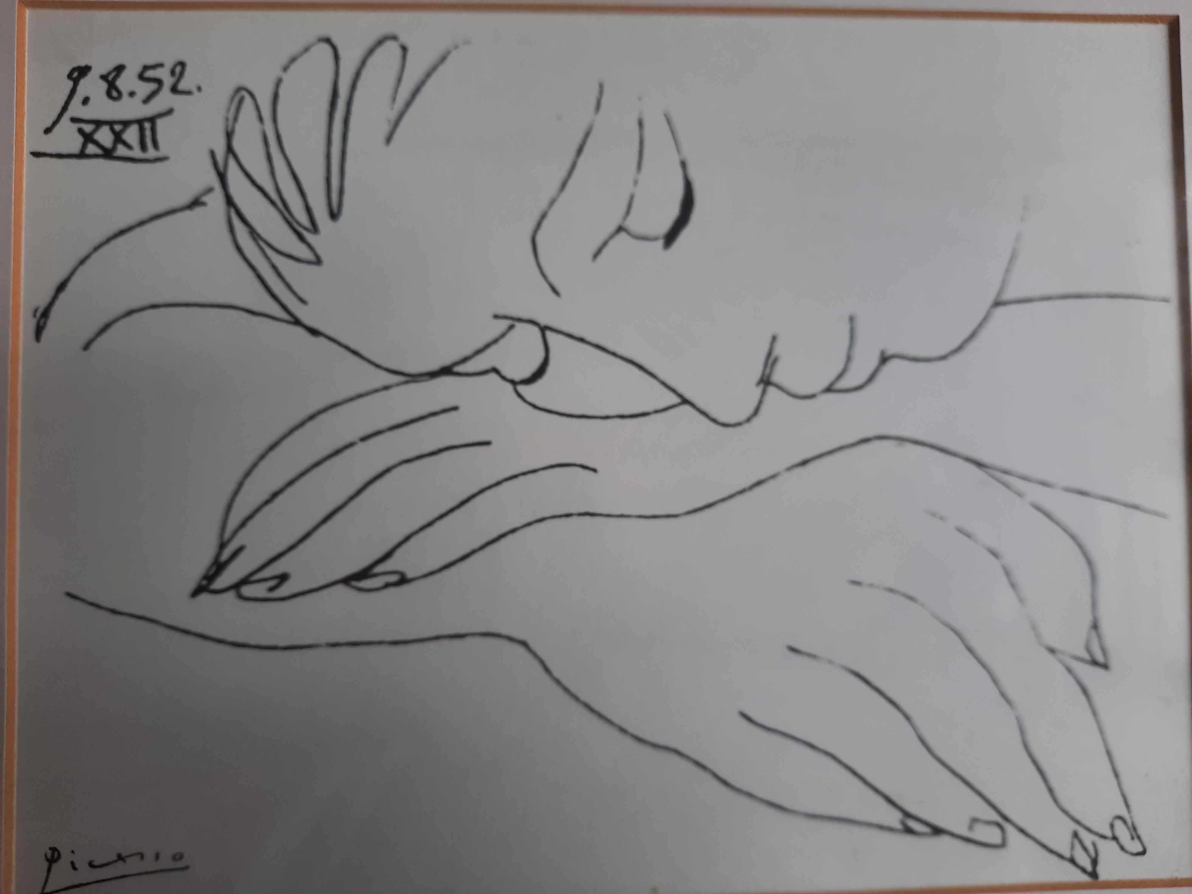 Pablo Picasso Śpiąca Kobieta King & Mc Gaw Sygnowany Druk Artystyczny
