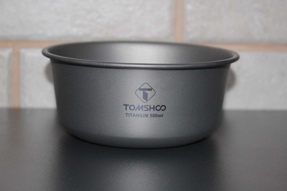 Титанова миска глибока Tomshoo titanium 500 ml. тарілка посуд з титану