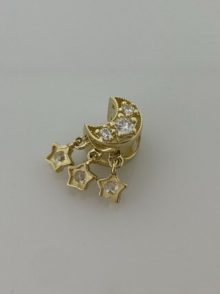 Złoty element charms na bransoletkę Pandora, Próba 585. Nowy (4625)