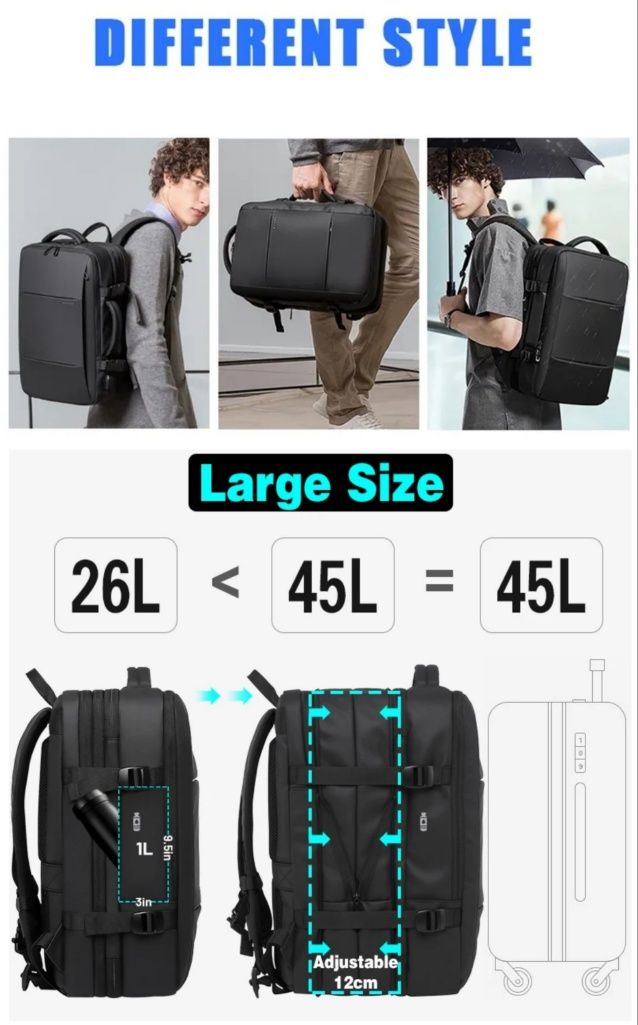 Рюкзак Xiaomi Bange Travel 45L BG-1908D сумка бананка sling mi валіза