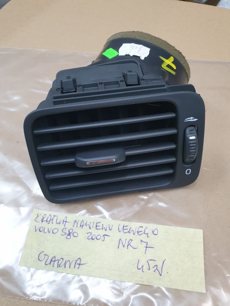 nawiew kratka nawiewu lewego volvo S80 2005 rok NR 7