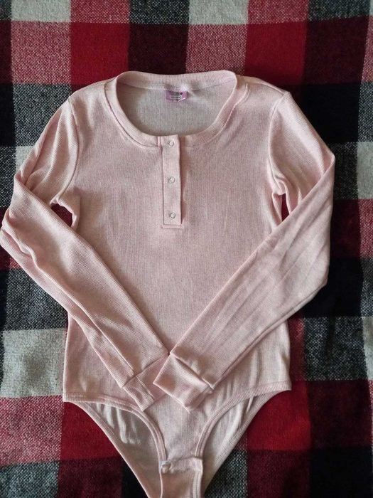 Базове боді в рубчик