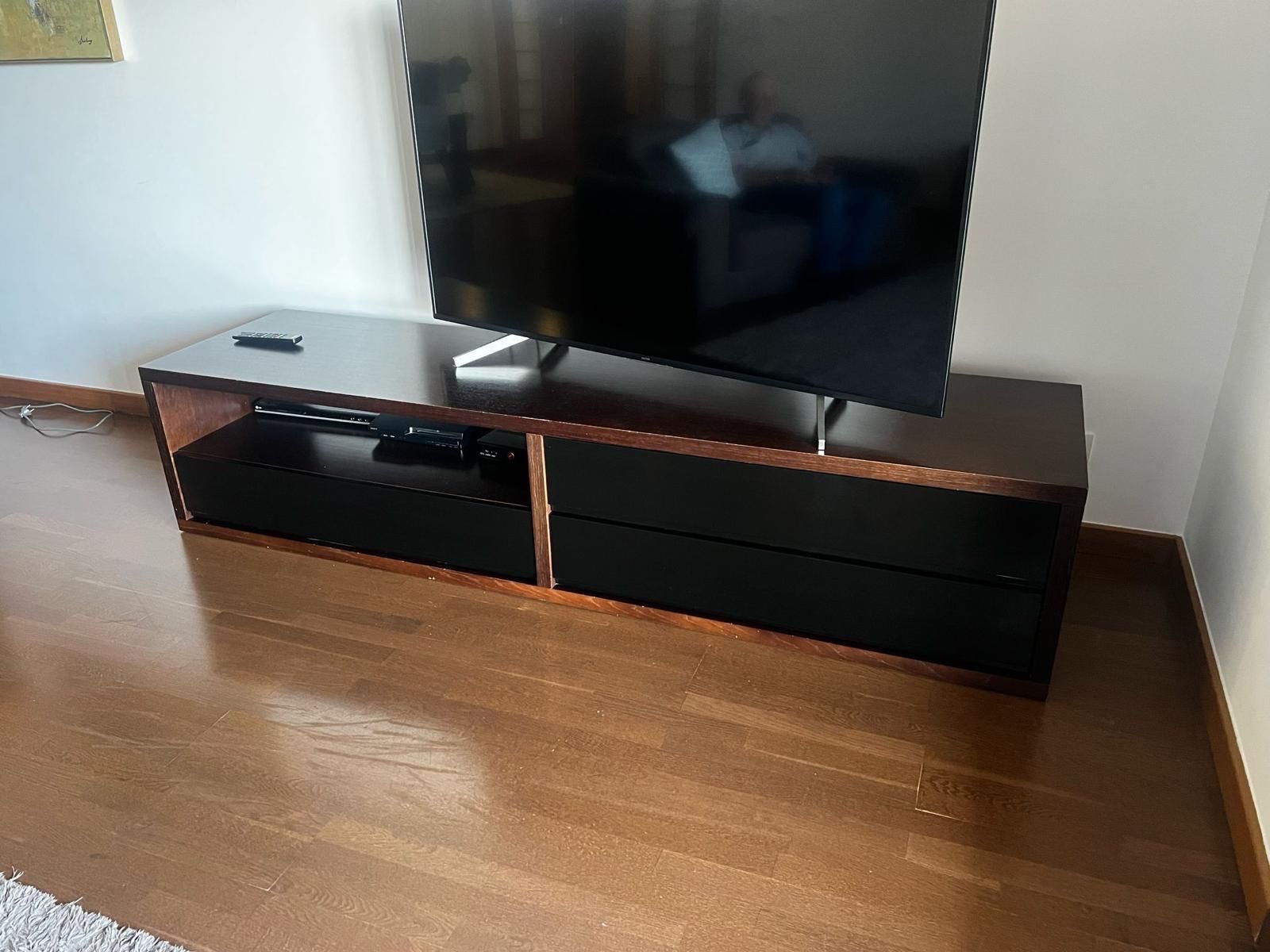Mesa TV lacado preto