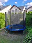 Trampolina z siatką zewnętrzną 252 cm