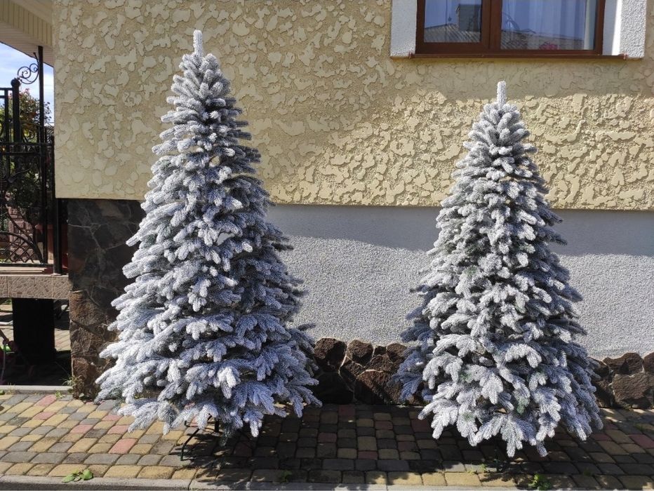 Штучна новорічна Ялинка Еліт лита засніжена